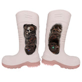 Botas de seguridad para hombre aprobadas por la CSA: botas de goma con punta de acero de PU impermeables ASTM F2413-18 resistentes a ácidos y aceites, color marrón